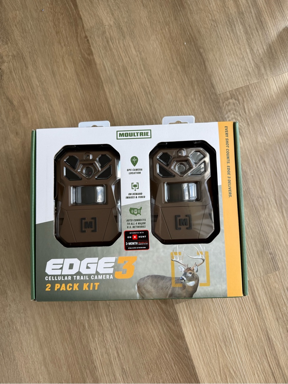Moultrie EDGE 3 Cellular Trail Camera 2-Pack Kit - Brown/Green